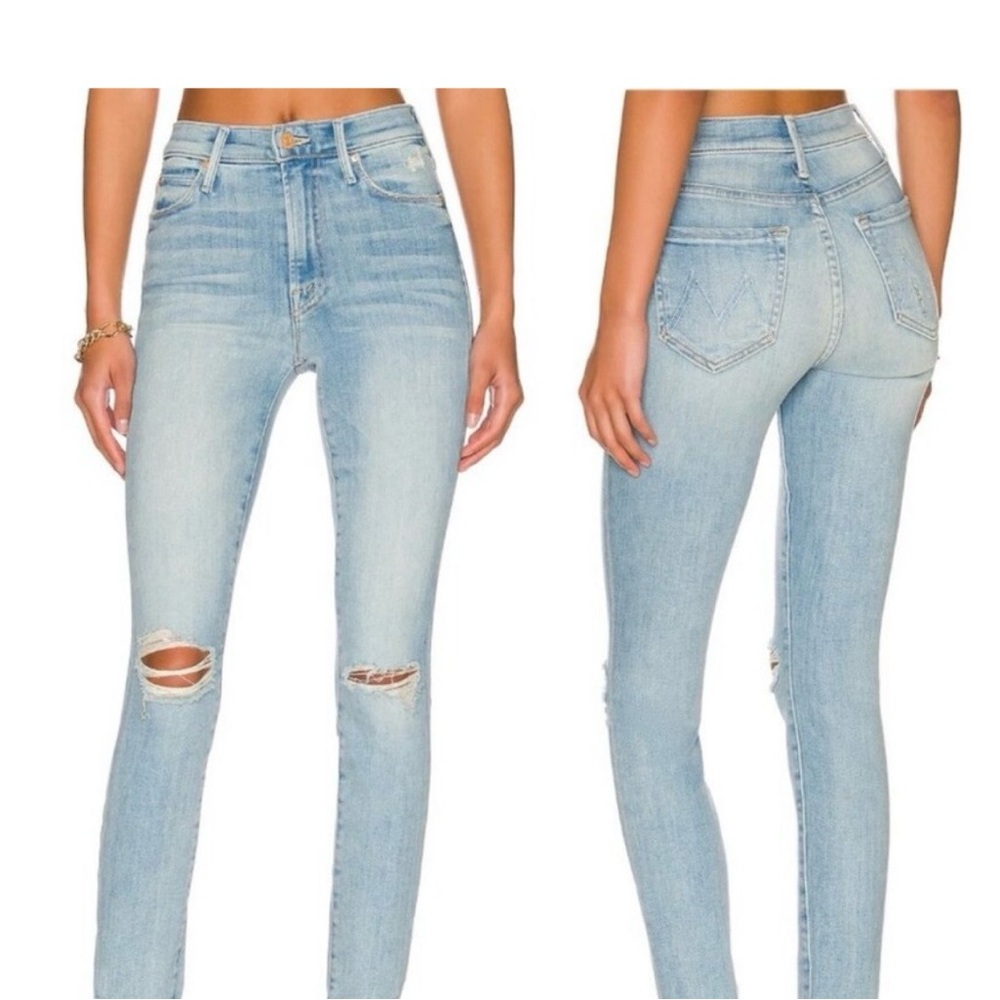 MOTHER Light Wash Denim Jeans
